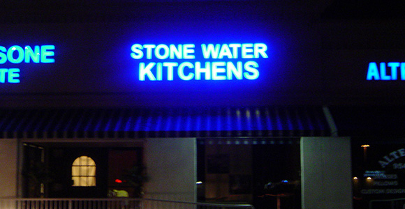 Exterior sign — Stone