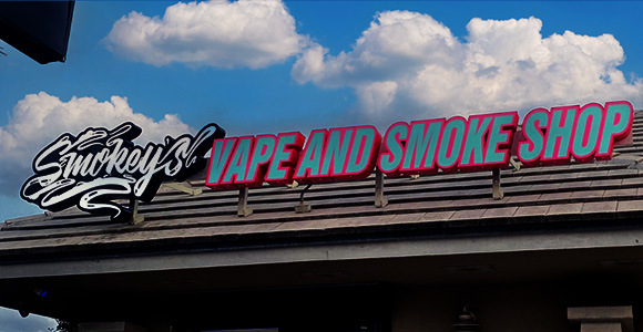 Exterior sign — Vape shop